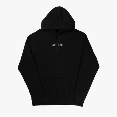 OFFSZN Embroidered Hoodie - Black
