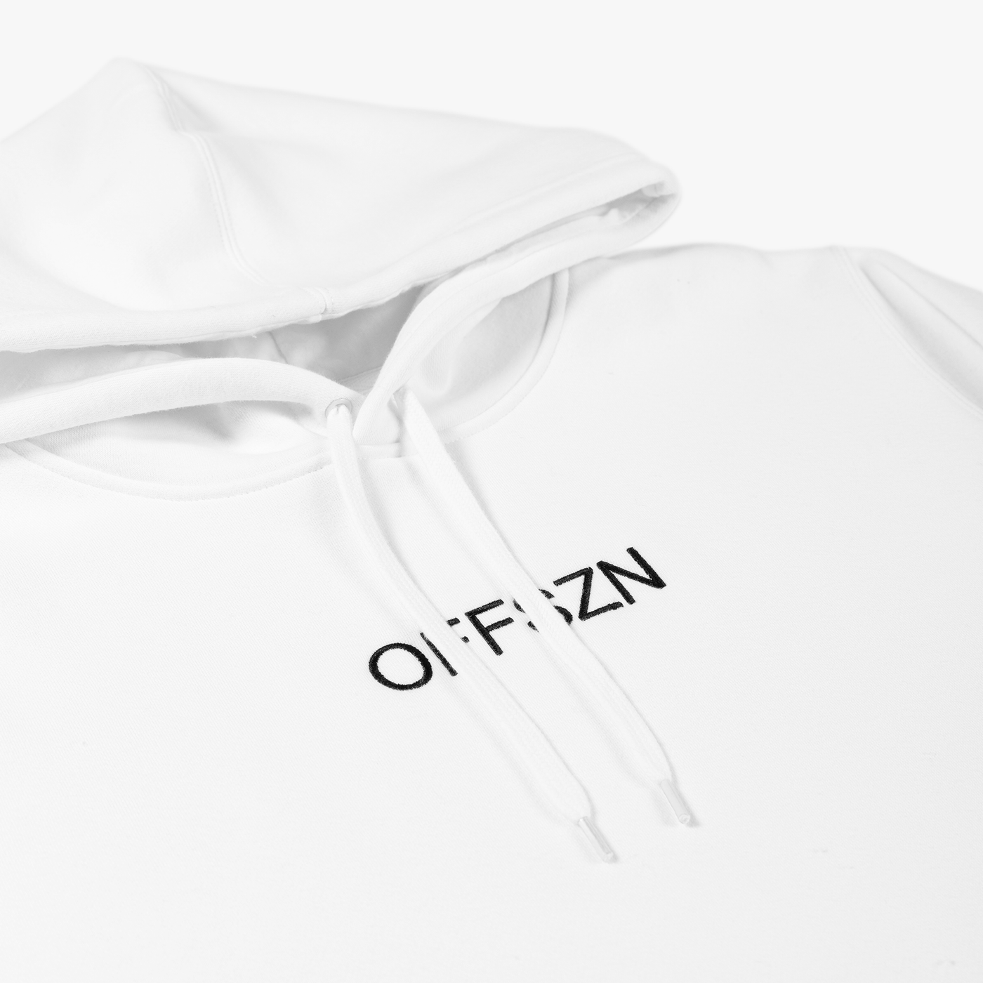 OFFSZN Embroidered Hoodie - White
