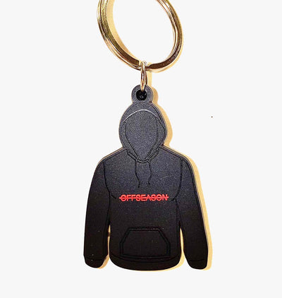 Black/infrared hoodie keychain 